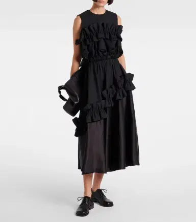 Noir Kei Ninomiya Ruffled wool top | Thumbnail 2