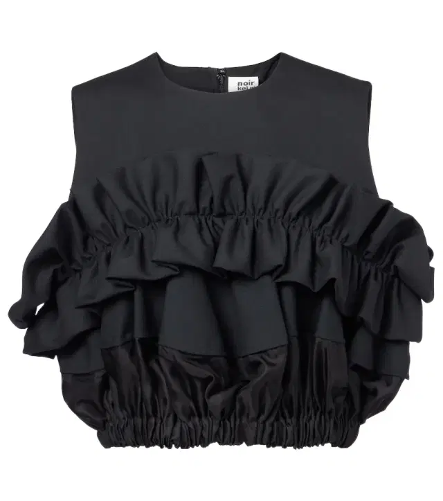 Noir Kei Ninomiya Ruffled wool top