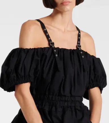 Noir Kei Ninomiya Peplum cotton poplin top | Thumbnail 5 Noir Kei Ninomiya Peplum cotton poplin top | Thumbnail 5
