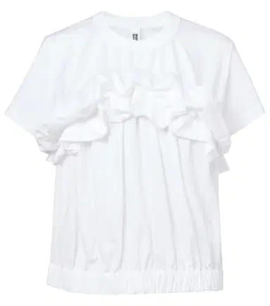 Noir Kei Ninomiya Ruffled cotton top | Thumbnail 1