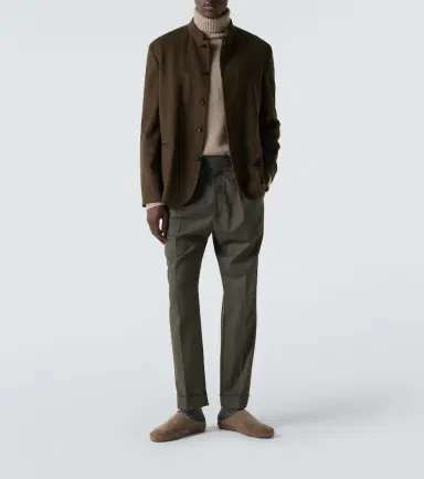 Loro Piana Stafford virgin wool straight pants | Thumbnail 4