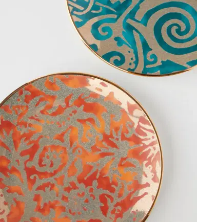 L'Objet x Fortuny set of 4 earthenware dessert plates | Thumbnail 2
