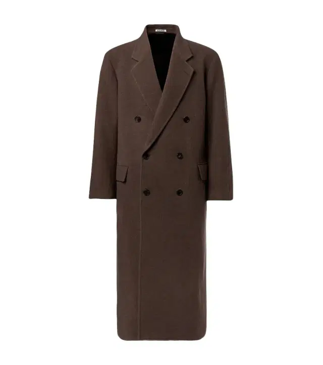 Double-breasted wool coat