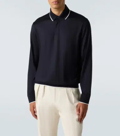 Loro Piana Waitaki virgin wool polo shirt | Thumbnail 5