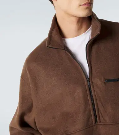 Auralee ilk fleece half-zip sweater | Thumbnail 2