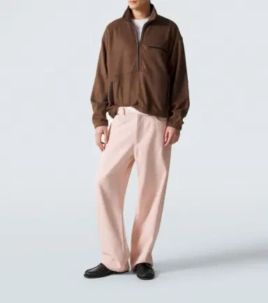 Auralee ilk fleece half-zip sweater | Thumbnail 4