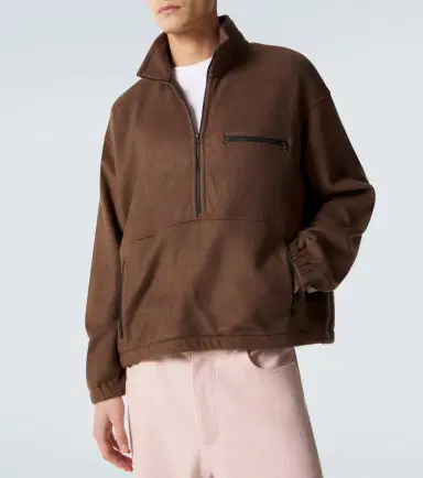 Auralee ilk fleece half-zip sweater | Thumbnail 6