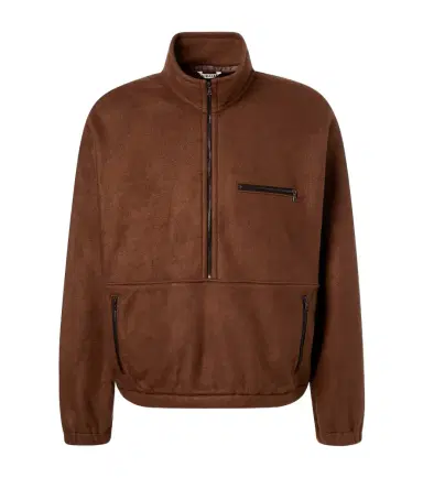 Auralee ilk fleece half-zip sweater | Thumbnail 1