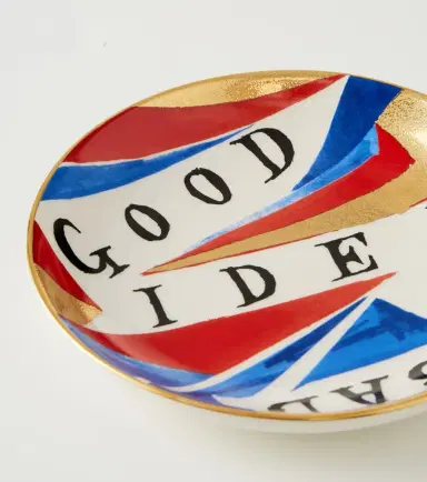 L'Objet x Ruan Hoffmann Good/Bad Idea porcelain plate | Thumbnail 2