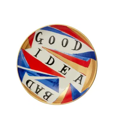 L'Objet x Ruan Hoffmann Good/Bad Idea porcelain plate | Thumbnail 1