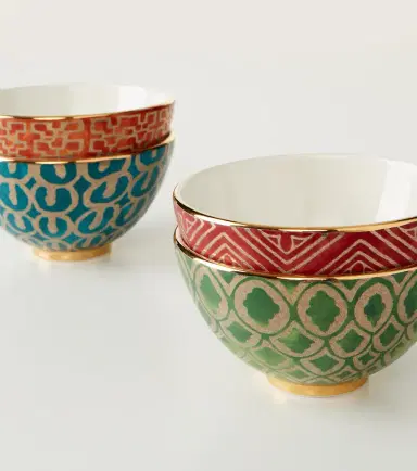 L'Objet x Fortuny set of 4 earthenware cereal bowls | Thumbnail 3