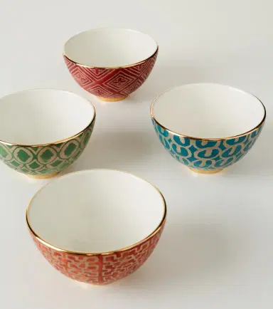 L'Objet x Fortuny set of 4 earthenware cereal bowls | Thumbnail 4