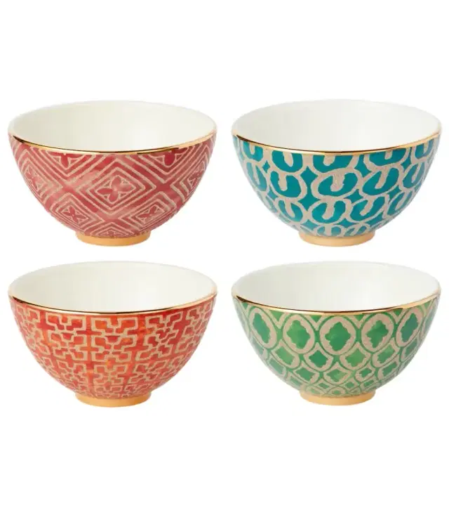 L'Objet x Fortuny set of 4 earthenware cereal bowls