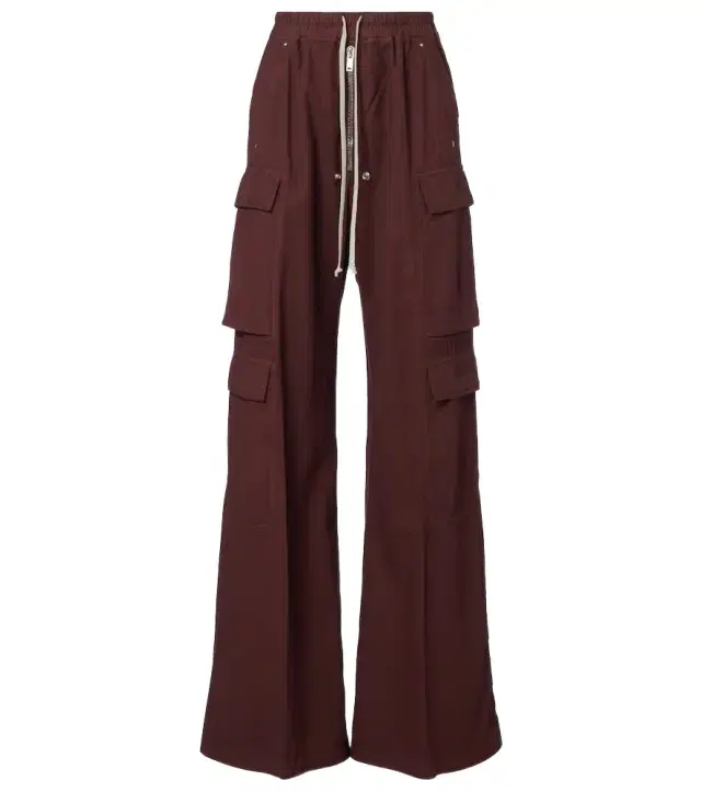 Rick Owens DRKSHDW Jumbo Bela cotton flannel cargo pants