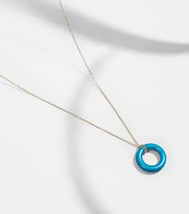 Mateo 14kt gold pendant necklace with turquoise | Thumbnail 4 Mateo 14kt gold pendant necklace with turquoise | Thumbnail 4