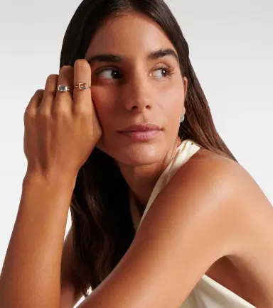 Mateo 14kt gold ring with blue topaz | Thumbnail 4