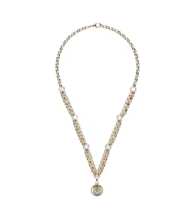 Foundrae Blossoms Baby Medium 18kt gold pendant necklace with diamonds | Thumbnail 1