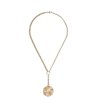 Foundrae 18kt gold pendant necklace with diamonds | Thumbnail 1