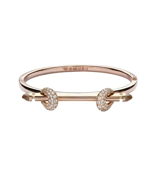 Ananya Chakra Icon 18kt rose gold bracelet with diamonds and quartz