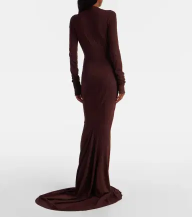 Rick Owens DRKSHDW Simple Edfu cotton jersey maxi dress | Thumbnail 3