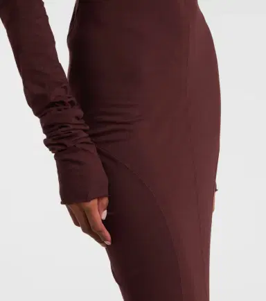 Rick Owens DRKSHDW Simple Edfu cotton jersey maxi dress | Thumbnail 5