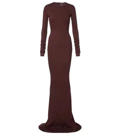 Rick Owens DRKSHDW Simple Edfu cotton jersey maxi dress | Thumbnail 1