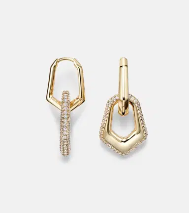Ananya 18kt gold earrings with diamonds | Thumbnail 4