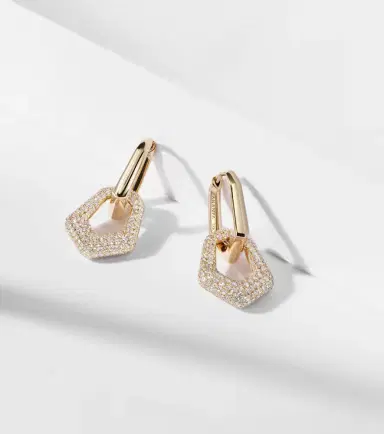 Ananya 18kt gold earrings with diamonds | Thumbnail 5