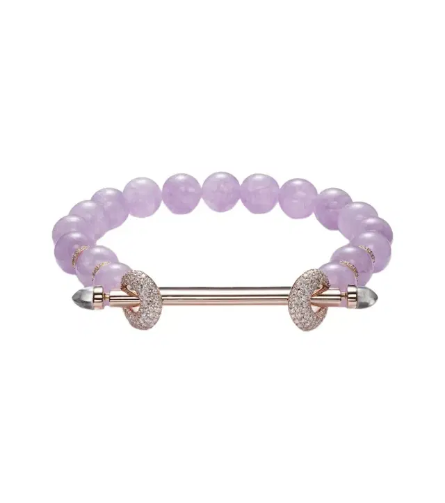 Chakra 18kt rose gold bracelet with gemstones