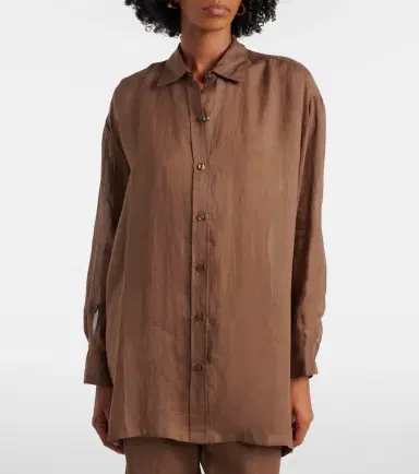 LESET Niko oversized ramie shirt | Thumbnail 4 LESET Niko oversized ramie shirt | Thumbnail 4