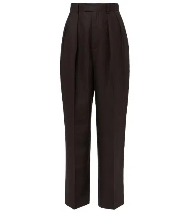 Loro Piana High-rise linen straight pants