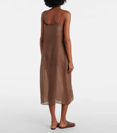Leset Niko ramie midi dress | Thumbnail 3