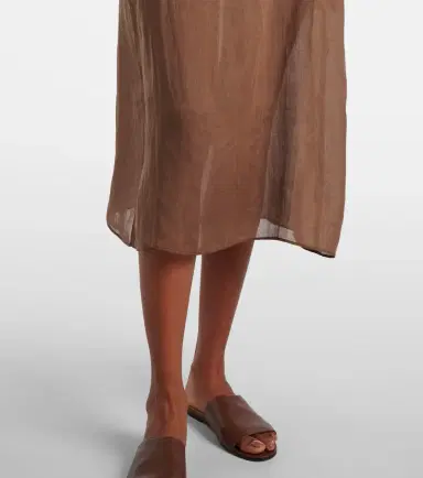 Leset Niko ramie midi dress | Thumbnail 4
