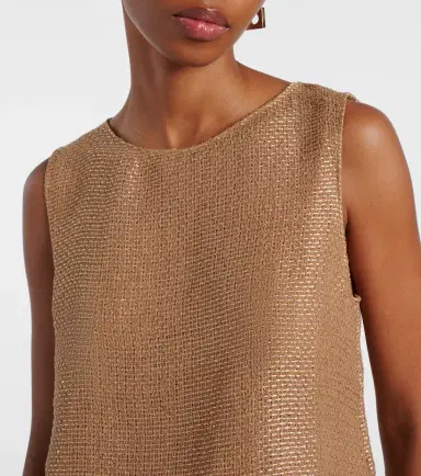 Leset Stella sequined crop top | Thumbnail 4