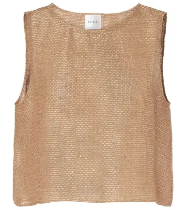 Leset Stella sequined crop top | Thumbnail 1