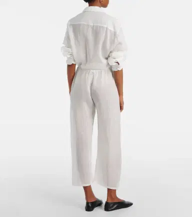 Leset Niko ramie cropped barrel-leg pants | Thumbnail 3 Leset Niko ramie cropped barrel-leg pants | Thumbnail 3