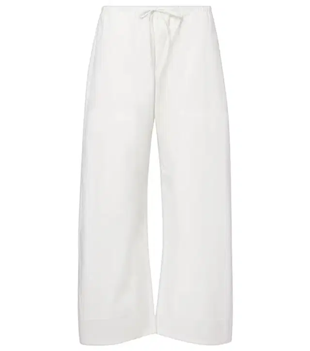 Kyoto cotton barrel-leg pants