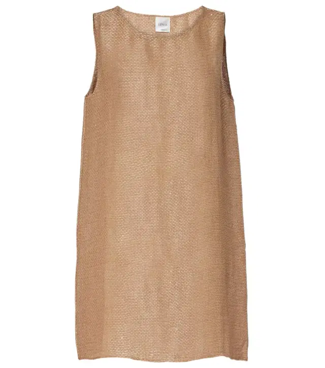 Leset Stella sequined linen-blend minidress