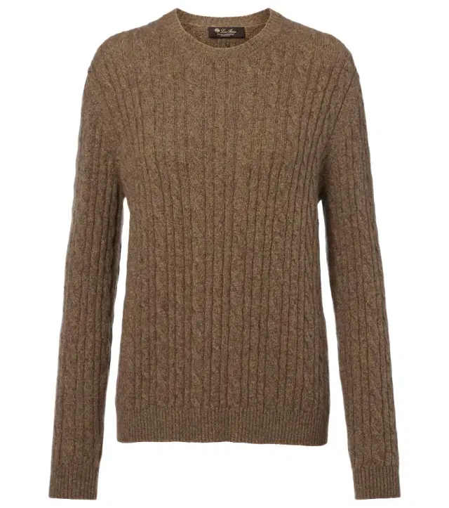 Loro Piana Cable-knit cashmere sweater