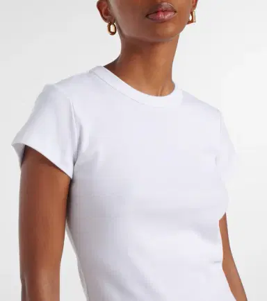 LESET Nando ribbed-knit cotton T-shirt | Thumbnail 3