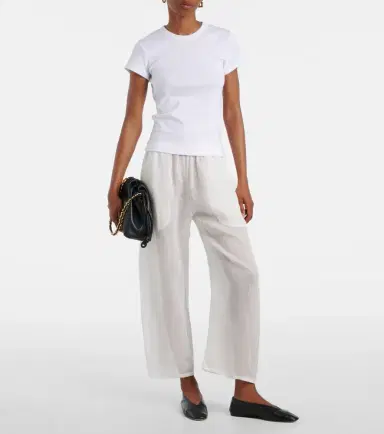 LESET Nando ribbed-knit cotton T-shirt | Thumbnail 4