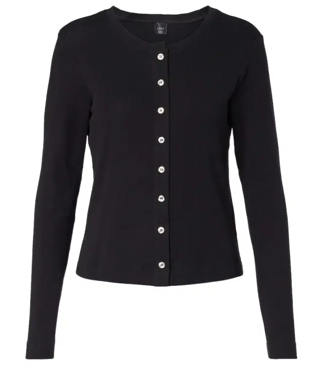 Leset Pointelle cotton cardigan