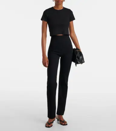 Leset Kelly cropped cotton-blend jersey T-shirt | Thumbnail 2 Leset Kelly cropped cotton-blend jersey T-shirt | Thumbnail 2