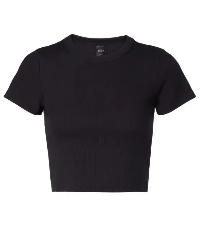 Leset Kelly cropped cotton-blend jersey T-shirt