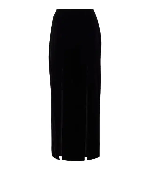 Nina Ricci Cotton velvet maxi skirt