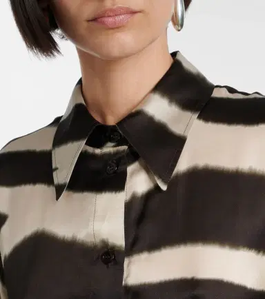 Nina Ricci Printed satin shirt | Thumbnail 2 Nina Ricci Printed satin shirt | Thumbnail 2