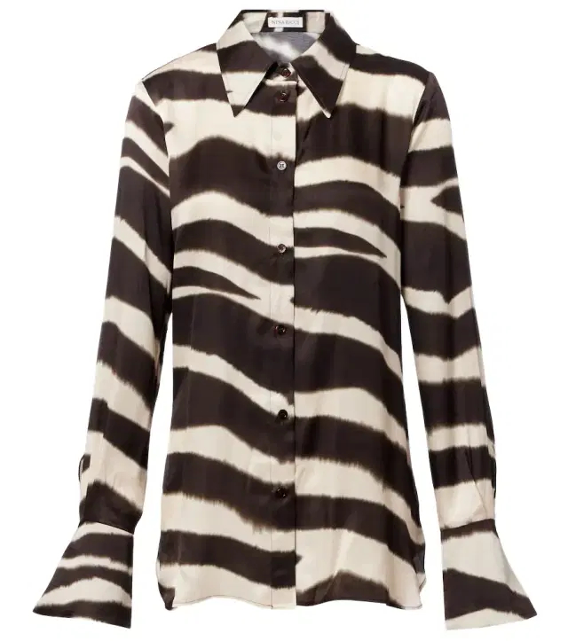 Nina Ricci Printed satin shirt