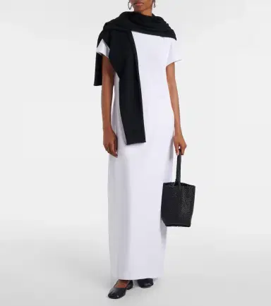 LESET Margo cotton maxi dress | Thumbnail 3
