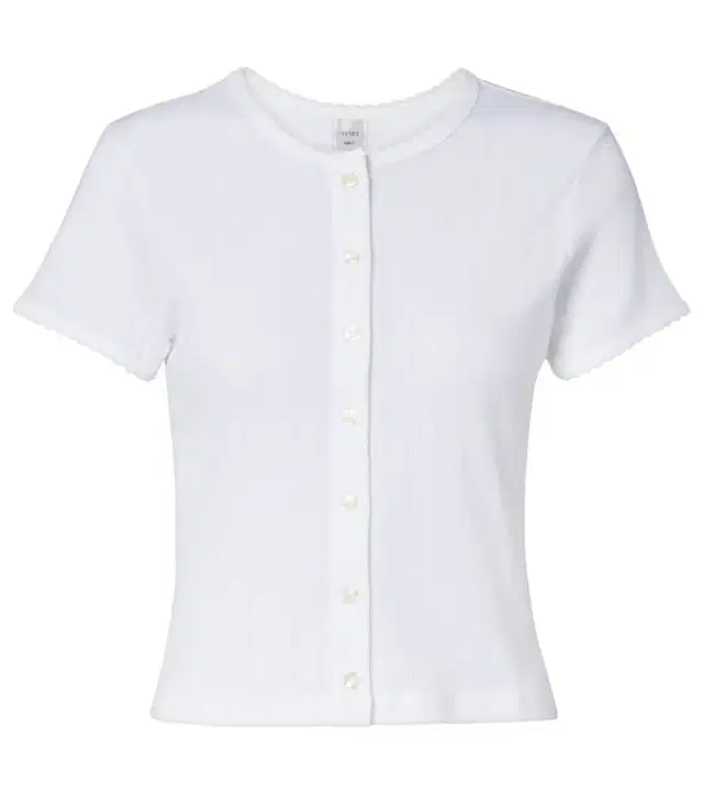Leset Pointelle cotton cardigan