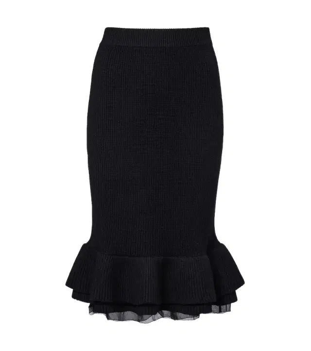 Nina Ricci Peplum wool-blend midi skirt